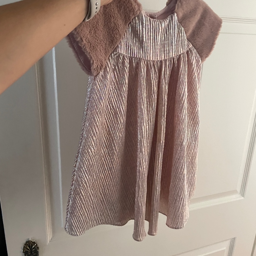 Pippa and Julie, Toddler Dress Iridescent Pink